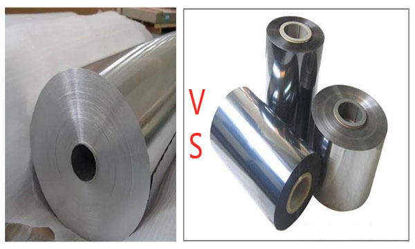 Aluminum foil VS Metallized PET Film